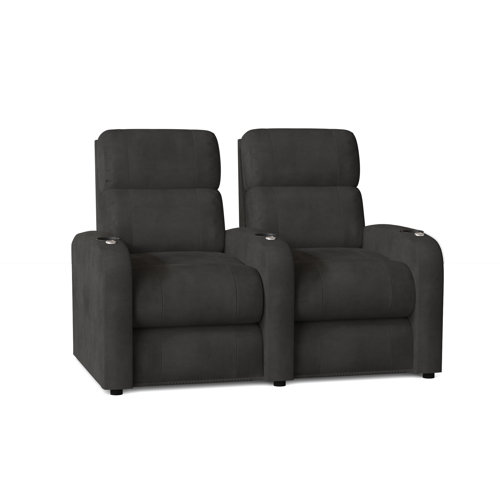 Latitude Run® Upholstered Home Theater Seating with Cup Holder & Reviews Wayfair